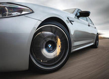 Load image into Gallery viewer, BMW F Series 65mm Floating Wheel Centre Caps, 5x120 PCD, Self-Levelling Spinning Hub Caps, M Performance Style, Set of 4 (2011-2021)