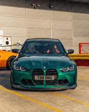 Load image into Gallery viewer, AUTOID Carbon Fibre Competition Front Splitter Lip Kit for BMW M3/M4 G80 G81 G82 G83 (2021+, Pre-LCI & LCI) - CFRP 2x2 Twill, 3-Piece OEM+ Fit