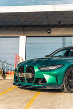 Load image into Gallery viewer, AUTOID Carbon Fibre Competition Front Splitter Lip Kit for BMW M3/M4 G80 G81 G82 G83 (2021+, Pre-LCI & LCI) - CFRP 2x2 Twill, 3-Piece OEM+ Fit