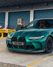 Load image into Gallery viewer, AUTOID Carbon Fibre Competition Front Splitter Lip Kit for BMW M3/M4 G80 G81 G82 G83 (2021+, Pre-LCI & LCI) - CFRP 2x2 Twill, 3-Piece OEM+ Fit