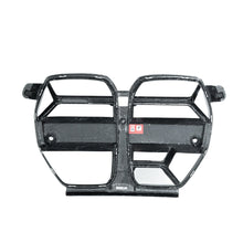 Load image into Gallery viewer, BMW G80 G81 M3 & G82 G83 M4 CSL Style Pre-Preg Dry Carbon Fibre Front Kidney Grilles – ACC (Adaptive Cruise Control) Compatible, 2x2 Twill, Direct Fit (G8X, 2020+) by TRE