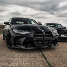 Load image into Gallery viewer, BMW G80 G81 M3 & G82 G83 M4 CSL Style Pre-Preg Dry Carbon Fibre Front Kidney Grilles – ACC (Adaptive Cruise Control) Compatible, 2x2 Twill, Direct Fit (G8X, 2020+) by TRE