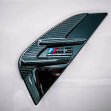 Load image into Gallery viewer, BMW M3/M4 G80 G81 G82 G83 Pre-Preg Dry Carbon Fibre Side Fender/Gill Vent Trim Covers (2x2 Twill) by TRE - OEM+ Overlay, 3M Adhesive, LCI & Pre-LCI 2020+