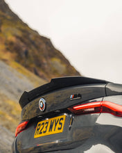 Load image into Gallery viewer, TRE Pre-Preg Carbon Fibre (Carbon Fiber) Ducktail Rear Lip Spoiler for BMW G82 M4 2021+ & G22 4 Series 2020+ - 2x2 Twill, Gloss OEM Fit, 3M Tape