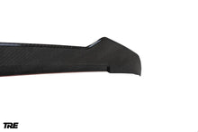 Load image into Gallery viewer, TRE Pre-Preg Carbon Fibre (Carbon Fiber) Ducktail Rear Lip Spoiler for BMW G82 M4 2021+ & G22 4 Series 2020+ - 2x2 Twill, Gloss OEM Fit, 3M Tape