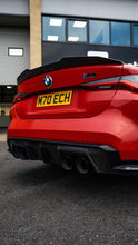 Load image into Gallery viewer, TRE Pre-Preg Carbon Fibre (Carbon Fiber) Ducktail Rear Lip Spoiler for BMW G82 M4 2021+ & G22 4 Series 2020+ - 2x2 Twill, Gloss OEM Fit, 3M Tape