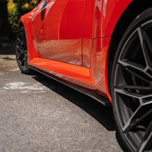 Load image into Gallery viewer, BMW M2 G87 (2023+) TRE TR87 Carbon Fibre Flat Side Skirts – Pre-Preg 2x2 Twill Side Skirt/Rocker Extensions, Gloss Finish, OEM+ Fit