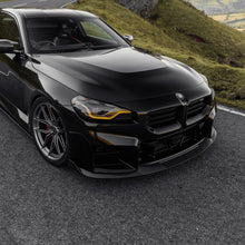 Load image into Gallery viewer, BMW G87 M2 TR87 Carbon Fibre Front Splitter with Winglets – TRE Pre-Preg 2x2 Twill Front Lip, OEM+ Fit, UK Designed (2023, 2024, 2025)