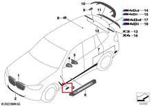 Load image into Gallery viewer, Genuine BMW Gloss Black Fender Badges Pair - Jet Black 668 OEM Side Wing/Vent Emblems for M Sport 1 2 3 4 Series (F20 F21 F40, F22 F23 F44, F30 F31 G20 G21, F32 F33 F34 G22)