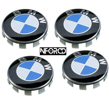 Load image into Gallery viewer, BMW M Performance Floating Wheel Centre Caps 56mm (5x112 PCD) - Self-Levelling Roundel Hub Caps, Set of 4