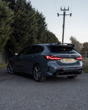 Load image into Gallery viewer, BMW 1 Series F40 M Sport Rear Diffuser EVO-1 Dual Exit Gloss Black ABS - Fits M135i, 128ti, 120d, 120i (2019-2024) by ZAERO Design