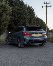 Load image into Gallery viewer, BMW 1 Series F40 M Sport Rear Diffuser EVO-1 Dual Exit Gloss Black ABS - Fits M135i, 128ti, 120d, 120i (2019-2024) by ZAERO Design