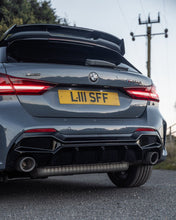 Load image into Gallery viewer, BMW 1 Series F40 M Sport Rear Diffuser EVO-1 Dual Exit Gloss Black ABS - Fits M135i, 128ti, 120d, 120i (2019-2024) by ZAERO Design