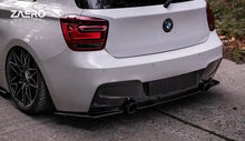 Load image into Gallery viewer, BMW 1 Series M135i F20 F21 Pre-LCI EVO-1 Gloss Black Rear Diffuser Splitters by ZAERO Design (2011-2015) - 3-Piece ABS, OEM Diffuser Compatible