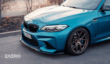 Load image into Gallery viewer, BMW M2 F87 Front Splitter EVO-S Gloss Black ABS Front Lip Spoiler | ZAERO Design | 2015-2018 CS-Inspired Winglet-Delete