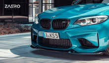 Load image into Gallery viewer, BMW M2 F87 Front Splitter EVO-S Gloss Black ABS Front Lip Spoiler | ZAERO Design | 2015-2018 CS-Inspired Winglet-Delete