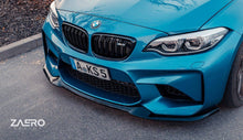 Load image into Gallery viewer, BMW M2 F87 Front Splitter EVO-S Gloss Black ABS Front Lip Spoiler | ZAERO Design | 2015-2018 CS-Inspired Winglet-Delete