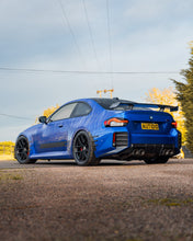 Load image into Gallery viewer, BMW M2 G87 Carbon Fibre Rear Bumper Attachments by TRE (2023+) - Pre-Preg 2x2 Twill Spats/Extensions, Fins, Winglets, Canards - OEM Fit