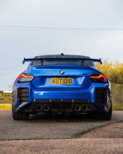 Load image into Gallery viewer, BMW M2 G87 Carbon Fibre Rear Bumper Attachments by TRE (2023+) - Pre-Preg 2x2 Twill Spats/Extensions, Fins, Winglets, Canards - OEM Fit