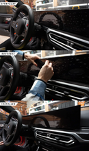 Load image into Gallery viewer, BMW iDrive 8/9 Curved Display Screen Protector PPF Kit - Pre-Cut Self-Healing Anti-Glare for Instrument Cluster & Navigation Touchscreen (2022+ G-Series)