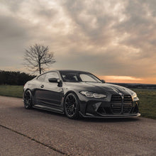 Load image into Gallery viewer, BMW M3 G80/G81, M4 G82/G83, M2 G87, M240i G42, M340i G20/G21 & i4 M50 G26 Pre-Preg Carbon Fibre/Fiber Wing Mirror Covers by TRE - 2x2 Twill, M Performance Style (2021+)