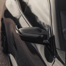 Load image into Gallery viewer, BMW M3 G80/G81, M4 G82/G83, M2 G87, M240i G42, M340i G20/G21 & i4 M50 G26 Pre-Preg Carbon Fibre/Fiber Wing Mirror Covers by TRE - 2x2 Twill, M Performance Style (2021+)