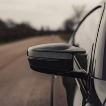 Load image into Gallery viewer, BMW M3 G80/G81, M4 G82/G83, M2 G87, M240i G42, M340i G20/G21 & i4 M50 G26 Pre-Preg Carbon Fibre/Fiber Wing Mirror Covers by TRE - 2x2 Twill, M Performance Style (2021+)