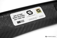 Load image into Gallery viewer, Sterckenn BMW M5 F90 LCI Carbon Fibre Front Lip Splitter 2020-2023 - OEM Fit, 3-Piece Pre-Preg 2x2 Twill, Fits M5 & M5 Competition