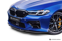 Load image into Gallery viewer, Sterckenn BMW M5 F90 LCI Carbon Fibre Front Lip Splitter 2020-2023 - OEM Fit, 3-Piece Pre-Preg 2x2 Twill, Fits M5 & M5 Competition
