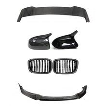 Load image into Gallery viewer, BMW X3 G01 Pre-LCI Carbon Fibre Body Kit 2017-2021 – Complete Exterior Styling Kit for X3 & M40i: Front Splitter, Rear Spoiler, Mirror Caps, Kidney Grilles