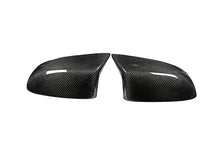 Load image into Gallery viewer, BMW X5M F85 & X6M F86 Pre-Preg Dry Carbon Fibre Wing Mirror Covers – 2x2 Twill, OEM-Fit Full Replacement Caps by TRE (2014–2019)