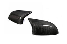 Load image into Gallery viewer, BMW X5M F85 & X6M F86 Pre-Preg Dry Carbon Fibre Wing Mirror Covers – 2x2 Twill, OEM-Fit Full Replacement Caps by TRE (2014–2019)