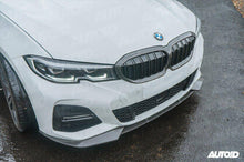 Load image into Gallery viewer, AUTOID Carbon Fibre Competition Front Splitter / Lip Spoiler for BMW 3 Series G20 G21 Pre-LCI (2019-2022) M Sport & M340i - CFRP 2x2 Weave, 3-Piece