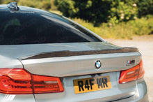 Load image into Gallery viewer, AUTOID Carbon Fibre CS Style Rear Boot/Trunk Lip Spoiler for BMW 5 Series G30 & M5 F90 (2017-2023) - OEM Fit CFRP 2x2 Twill, High Gloss, Incl. M5 Competition