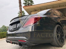Load image into Gallery viewer, Brabus Style Carbon Fibre Rear Diffuser for Mercedes Benz W222 S Class Saloon 14-17