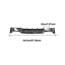 Load image into Gallery viewer, Carbon Fibre Rear Diffuser Dual Exhaust for BMW F32 F33 F36 4 Series 14-20