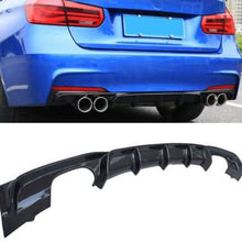 Load image into Gallery viewer, Carbon Fibre Rear Diffuser Quad Exhaust for BMW F30 F31 3 Series 12-19