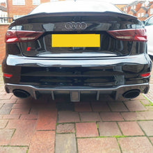 Load image into Gallery viewer, Carbon Fibre Rear Diffuser with LED for Audi 8V RS3 Saloon 17-20