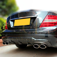 Load image into Gallery viewer, Carbon Fibre Small Fin Rear Diffuser for Mercedes Benz W204 C63 Facelift 12-14