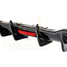 Load image into Gallery viewer, LED Carbon Fibre Rear Diffuser for Audi A3 S Line Hatchback S3 17-19