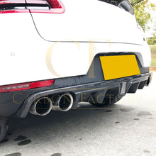 Load image into Gallery viewer, LED Style Carbon Fibre Rear Diffuser for Porsche Macan 14-20
