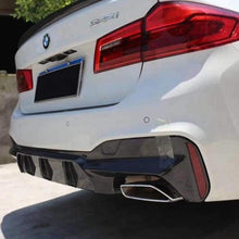 Load image into Gallery viewer, M5 Style Carbon Fibre Rear Diffuser for BMW G30 G31 5 Series M Sport 17-23