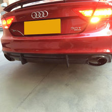 Load image into Gallery viewer, R Style Carbon Fibre Rear Diffuser for Audi 4G A7 S Line 10-14
