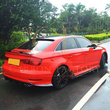 Load image into Gallery viewer, RS Style Carbon Fibre Rear Diffuser for Audi A3 S Line S3 Saloon 13-15
