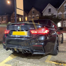 Load image into Gallery viewer, V Style Carbon Fibre Rear Diffuser for BMW F80 M3 F82 F83 M4 14-20