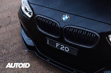 Load image into Gallery viewer, AUTOID Carbon Fibre Double Slat Kidney Grilles for BMW 1 Series F20 F21 LCI (2015-2019) - Real 2x2 Weave, OEM-Fit Front De-Chrome Black Grille Upgrade, Pair