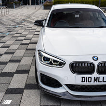 Load image into Gallery viewer, AUTOID Carbon Fibre Double Slat Kidney Grilles for BMW 1 Series F20 F21 LCI (2015-2019) - Real 2x2 Weave, OEM-Fit Front De-Chrome Black Grille Upgrade, Pair