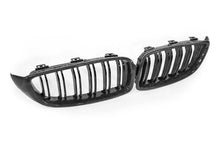Load image into Gallery viewer, AUTOID Carbon Fibre/Carbon Fiber Double Slat Kidney Grilles Pair for BMW 4 Series F32 F33, M3 F80, M4 F82 F83 (2014-2020) F3X/F8X | OEM Fit Front Grille Upgrade