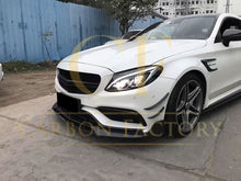 Load image into Gallery viewer, Carbon Fibre Front Fog Trims (2 Pieces) for Mercedes W205 C63 15-18