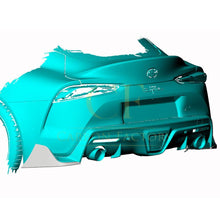 Load image into Gallery viewer, Carbon Fibre Rear Bumper Extensions for Toyota Supra A90 20-Present